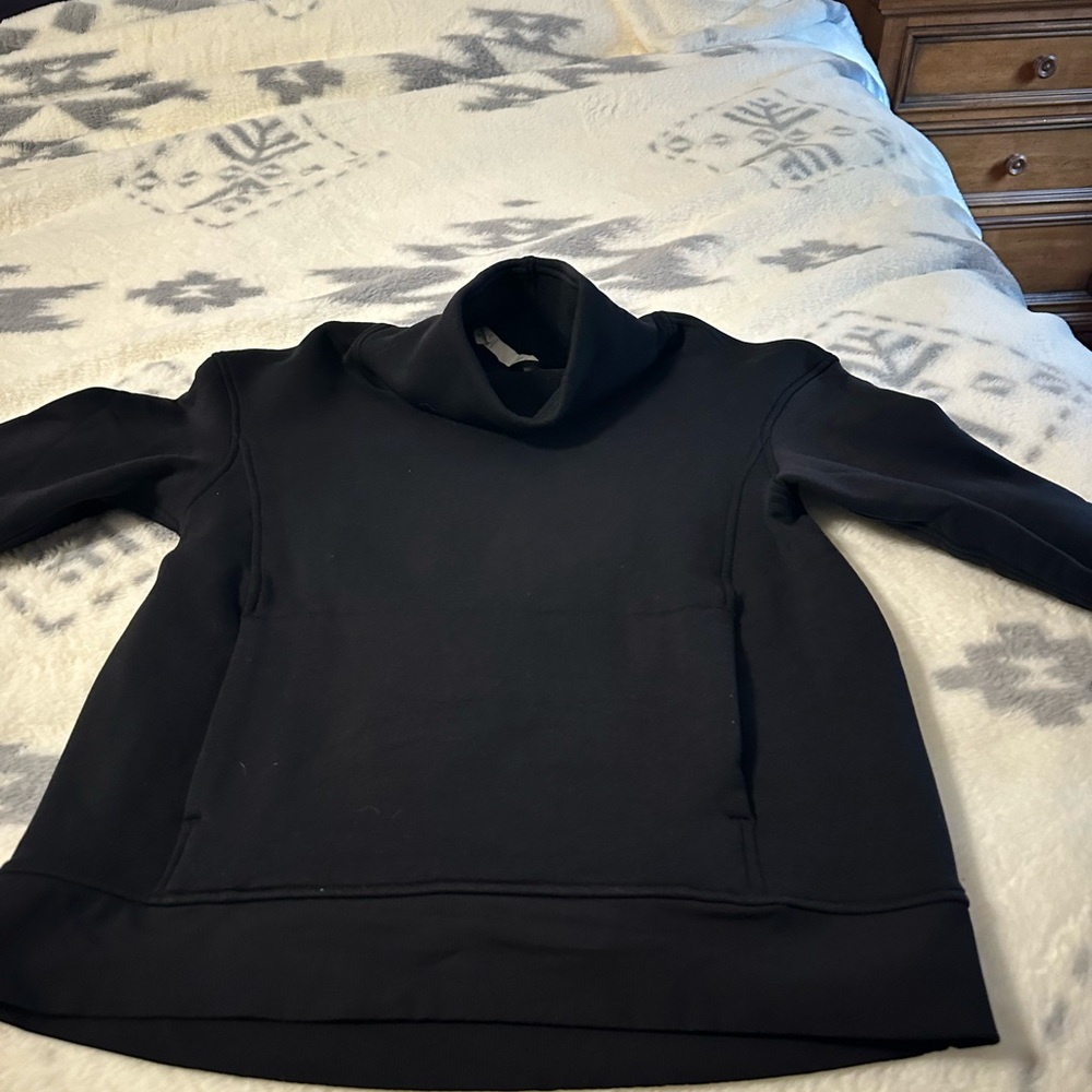 lululemon athletica Black Funnel Neck Pullover